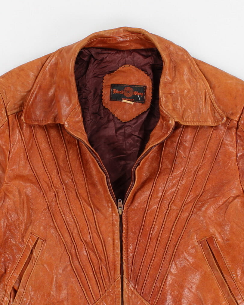 Vintage 80s Black Sheep Leather Jacket - M