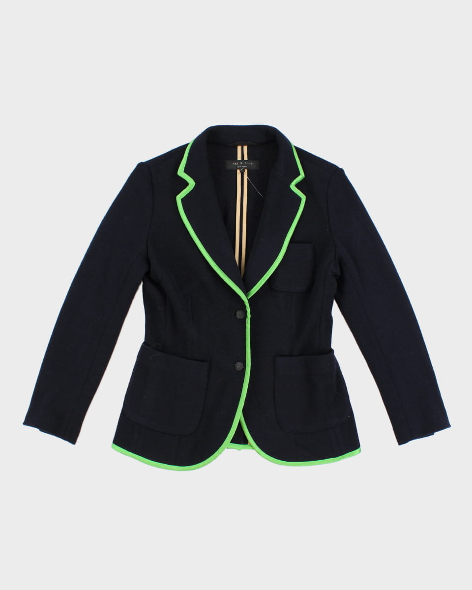 Rag & Bone Women's Navy Wool Blazer - S/M