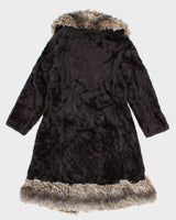 Vintage Faux Fur Coat - S