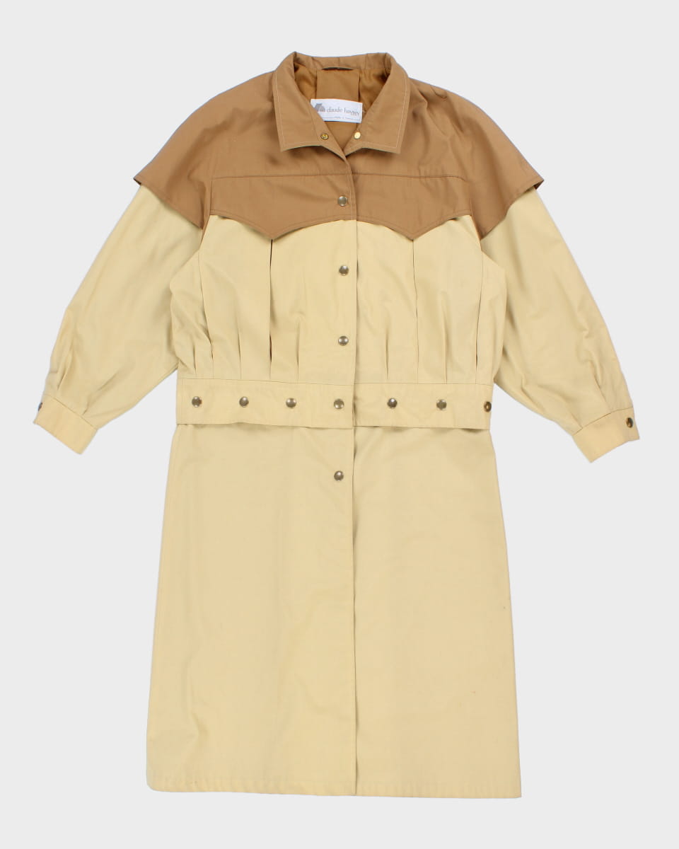 Vintage 80s Claude Harvey Detachable Coat - L