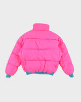Vintage Columbia Reversible Pink/Blue Puffer Jacket - L