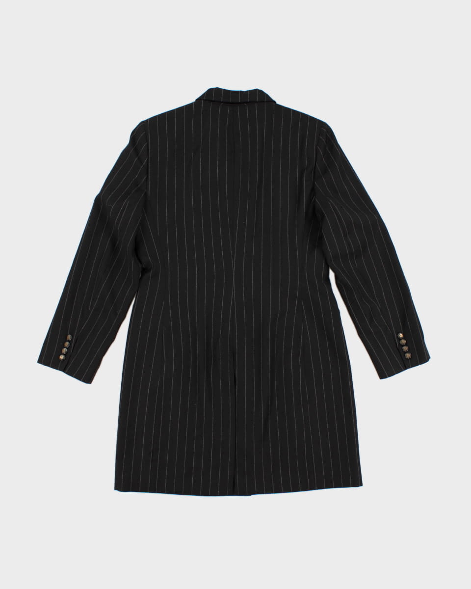 00s Ralph Lauren Pinstripe Wool Blazer Dress - M