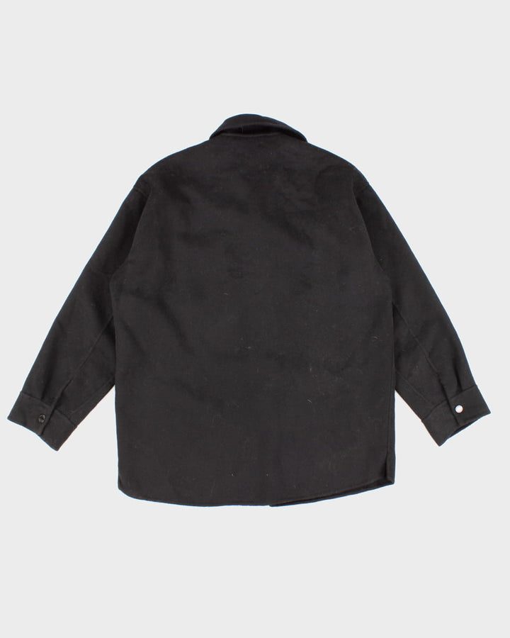 Sandro Felt and Rhinestone Heavy Shirt Jacket