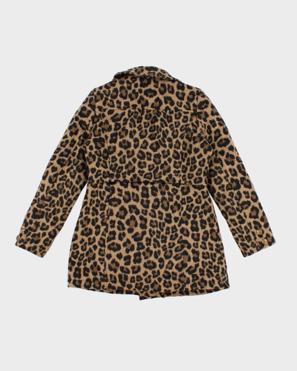 Y2K 00s Betsey Johnson Leopard Print Coat - L