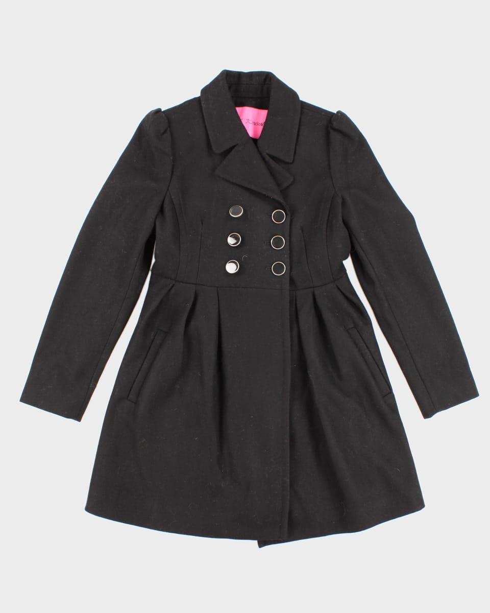 Women's Betsey Johnson All Black  Coat - M