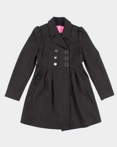 Women's Betsey Johnson All Black  Coat - M