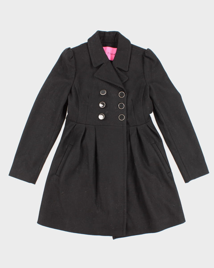 Women's Betsey Johnson All Black  Coat - M