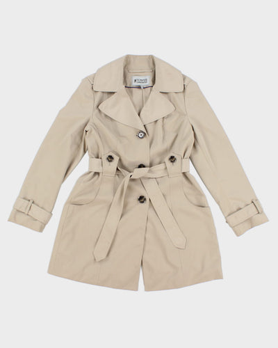 Women's London Fog Timeless Beige Raincoat Mac - S