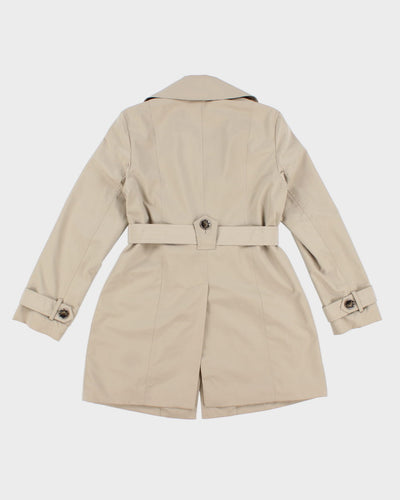 Women's London Fog Timeless Beige Raincoat Mac - S