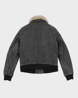 2000's Women's Leather Biker Attitude Jacket - M S