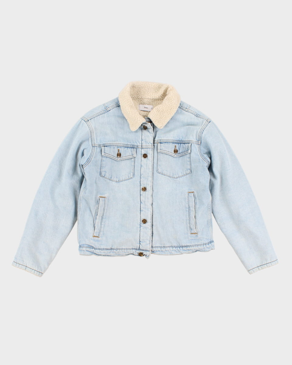 Tna Sherpa Lined Denim Jacket - S