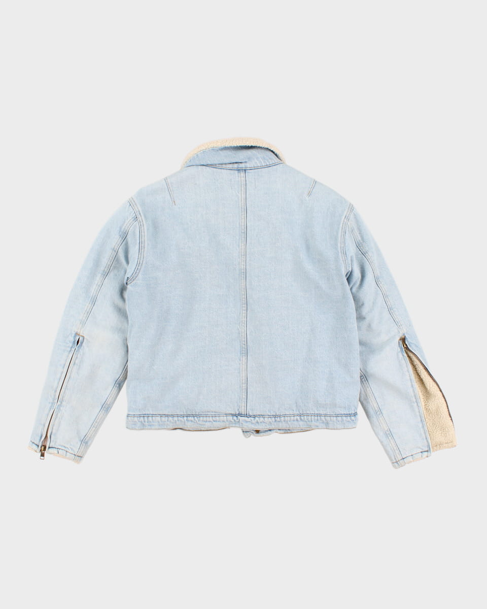 Tna Sherpa Lined Denim Jacket - S