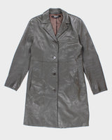 DKNY Dreamy Green Leather Coat - S