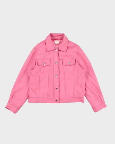 Cleo Pink Leather Jacket - L