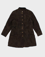 Vintage Kroshetta Suede Patch Coat - XL