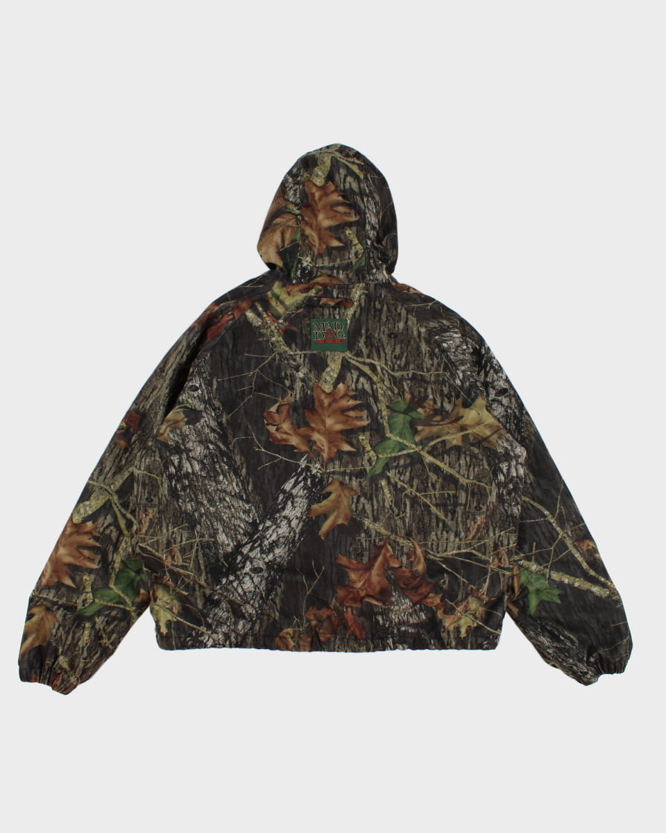 Womens Hooded Hunting Forest Camouflage Jacket - L