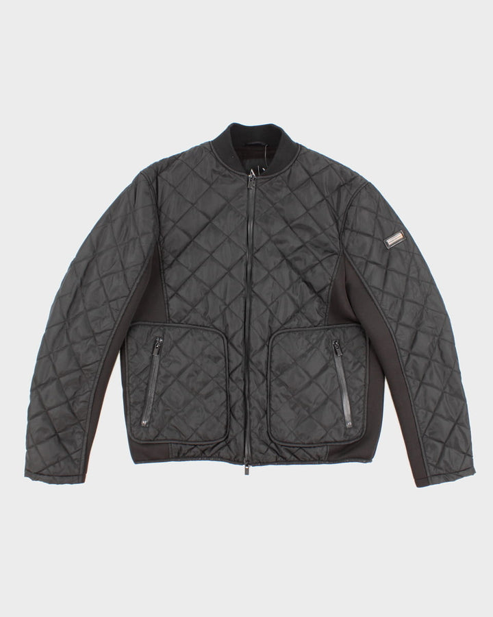 Womens Black Armani Exchange Bomber Jacket - XL