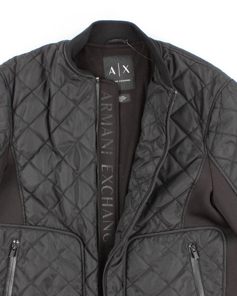 Womens Black Armani Exchange Bomber Jacket - XL