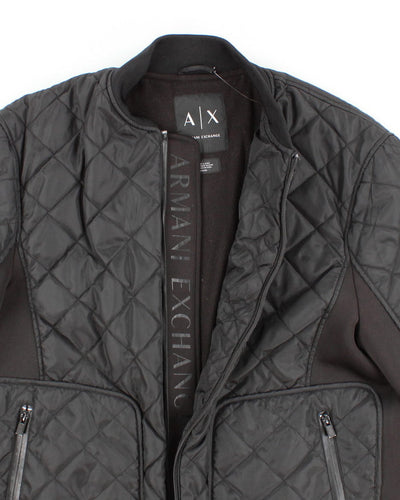 Womens Black Armani Exchange Bomber Jacket - XL