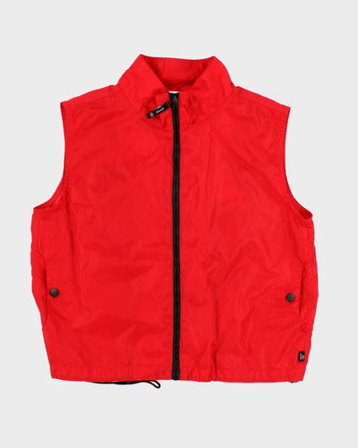 Calvin Klein Red Sleeveless Windbreaker - M