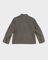 Vintage Wool Houndstooth Blazer - M