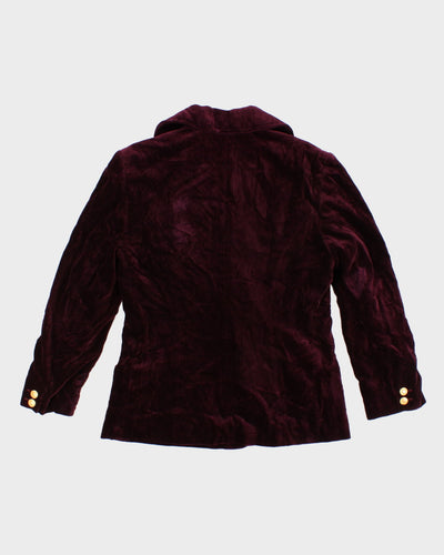 Vintage 90s Louis Feraud Velvet Blazer - M