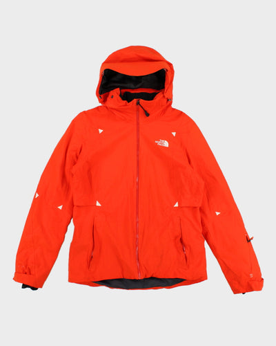 Womens Orange The North Face Hooded Ski Jacket - M