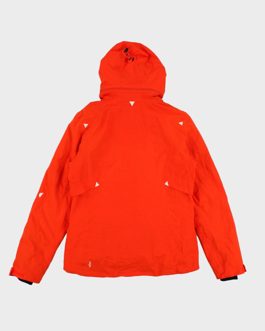 Womens Orange The North Face Hooded Ski Jacket - M