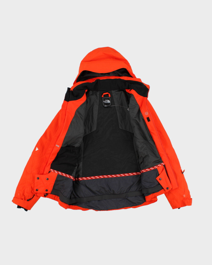 Womens Orange The North Face Hooded Ski Jacket - M