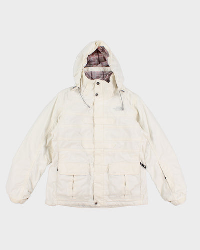 Womens White The North Face Double Lined Ski Jacket - M