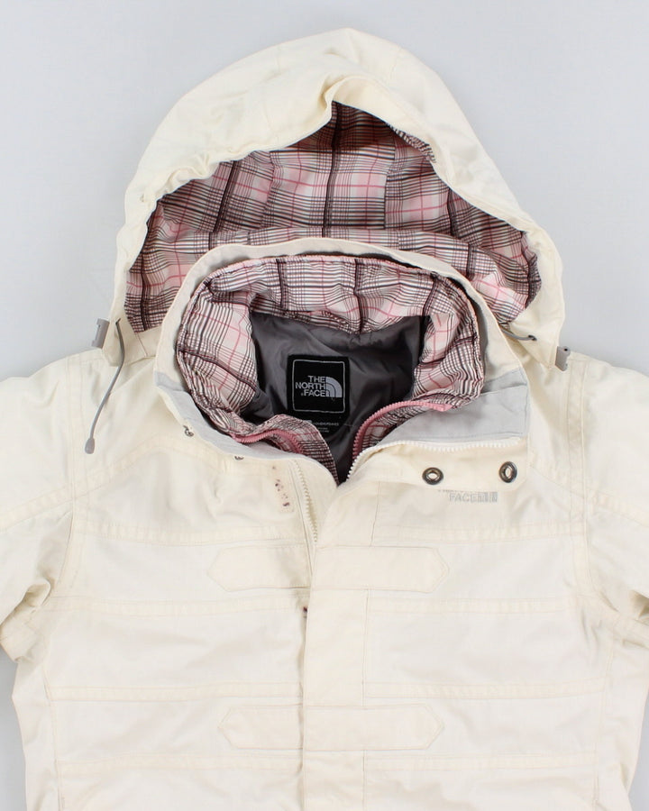 Womens White The North Face Double Lined Ski Jacket - M