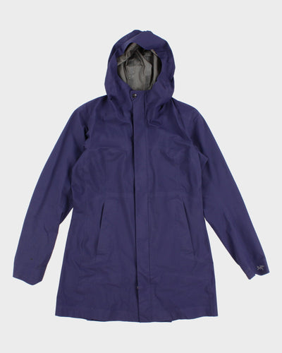 Womens Navy Blue Hooded Arc'teryx Windbreaker Jacket - M