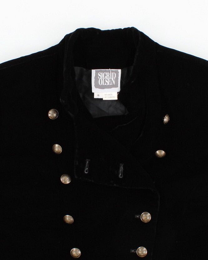 Vintage 90s Sigird Olsen Velvet Jacket - M