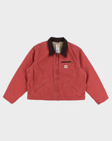 Womens Rust Coloured Carhartt Zip Up Bomber Jacket - XXL