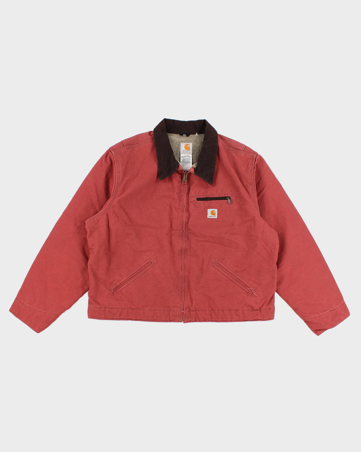 Womens Rust Coloured Carhartt Zip Up Bomber Jacket - XXL