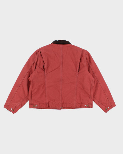 Womens Rust Coloured Carhartt Zip Up Bomber Jacket - XXL