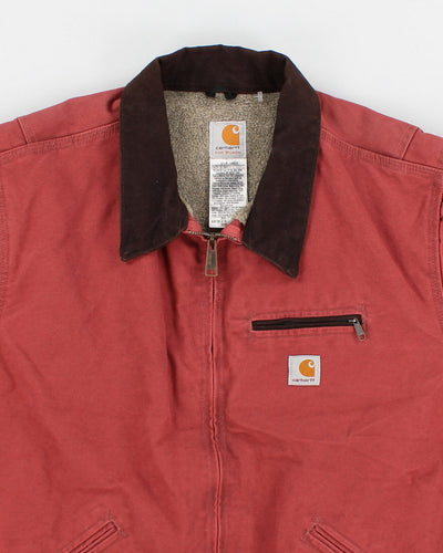 Womens Rust Coloured Carhartt Zip Up Bomber Jacket - XXL