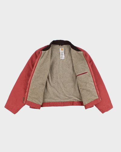 Womens Rust Coloured Carhartt Zip Up Bomber Jacket - XXL