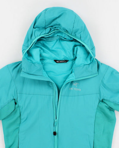 Womens Turquoise Arc'teryx Hooded Winter Jacket - L