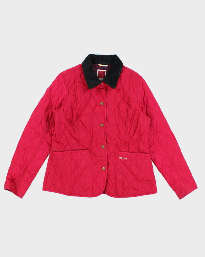 Pantone Barbour Pink Quilted Jacket M