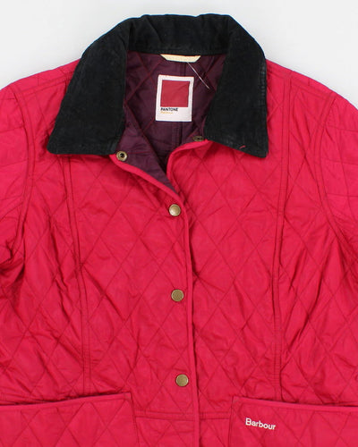 Pantone Barbour Pink Quilted Jacket - M