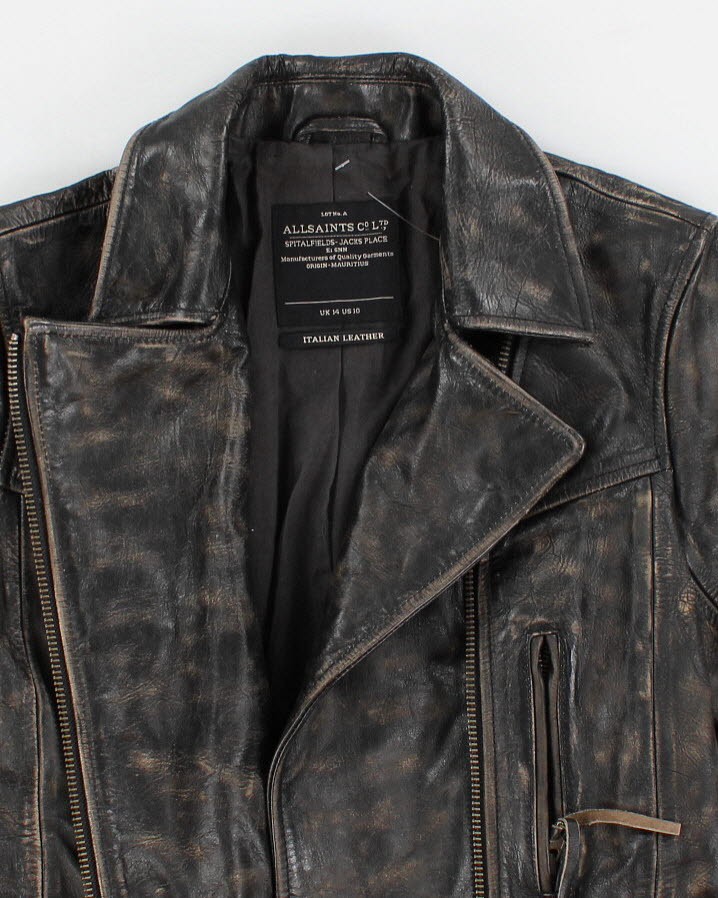 AllSaints Leather Jacket - M