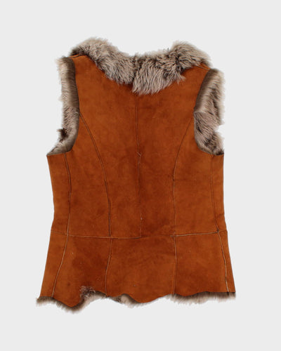 Woman's Neto Brown Leather Vest - M