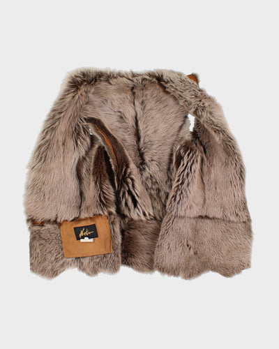 Woman's Neto Brown Leather Vest - M