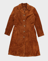 90's Womans Danier Brown Leather Coat - S