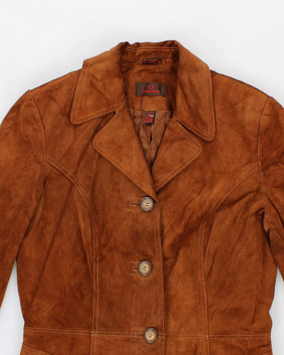 90's Womans Danier Brown Leather Coat - S