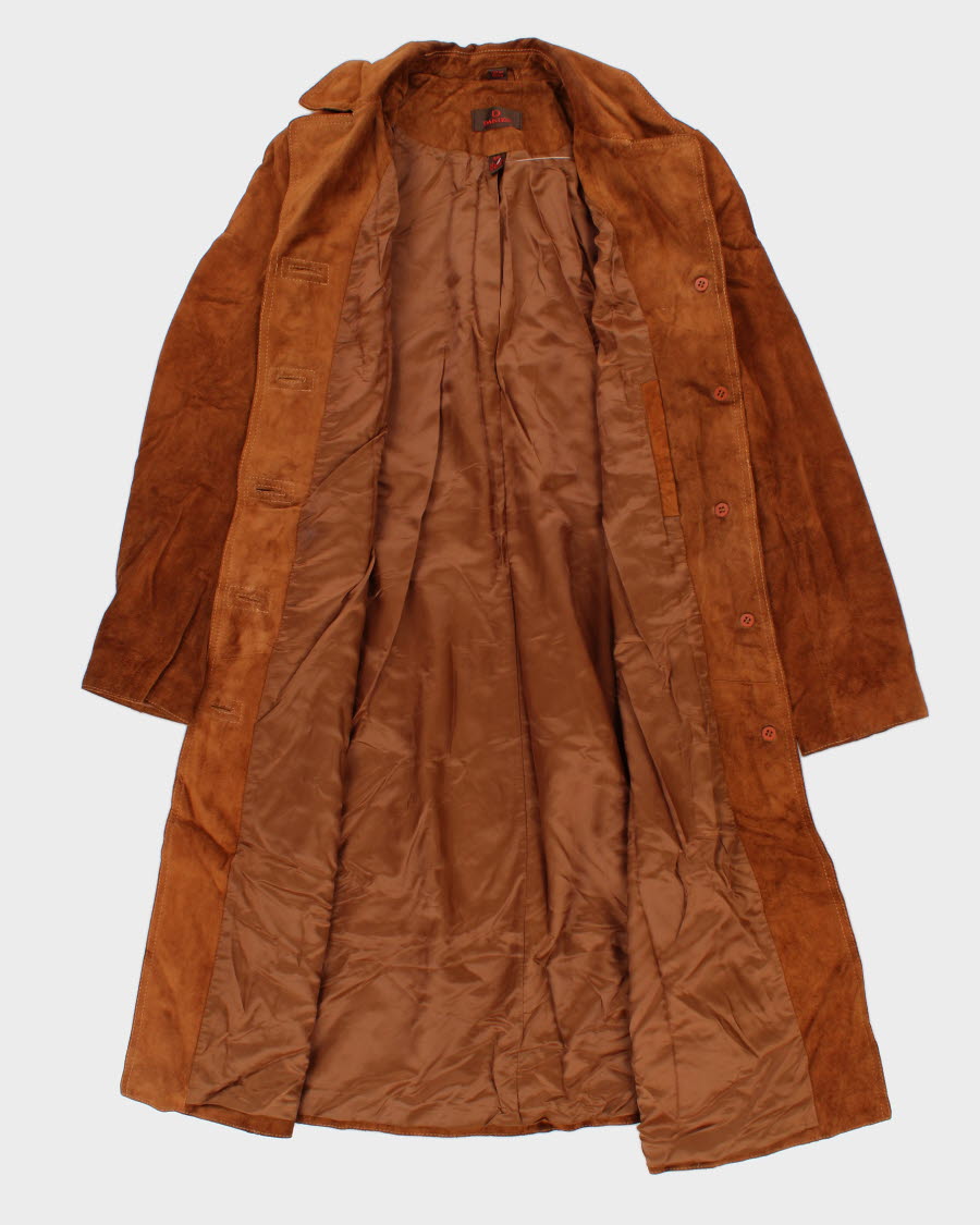 90's Womans Danier Brown Leather Coat - S