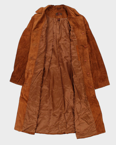 90's Womans Danier Brown Leather Coat - S
