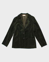Vintage Sears Green Velvet Blazer - M