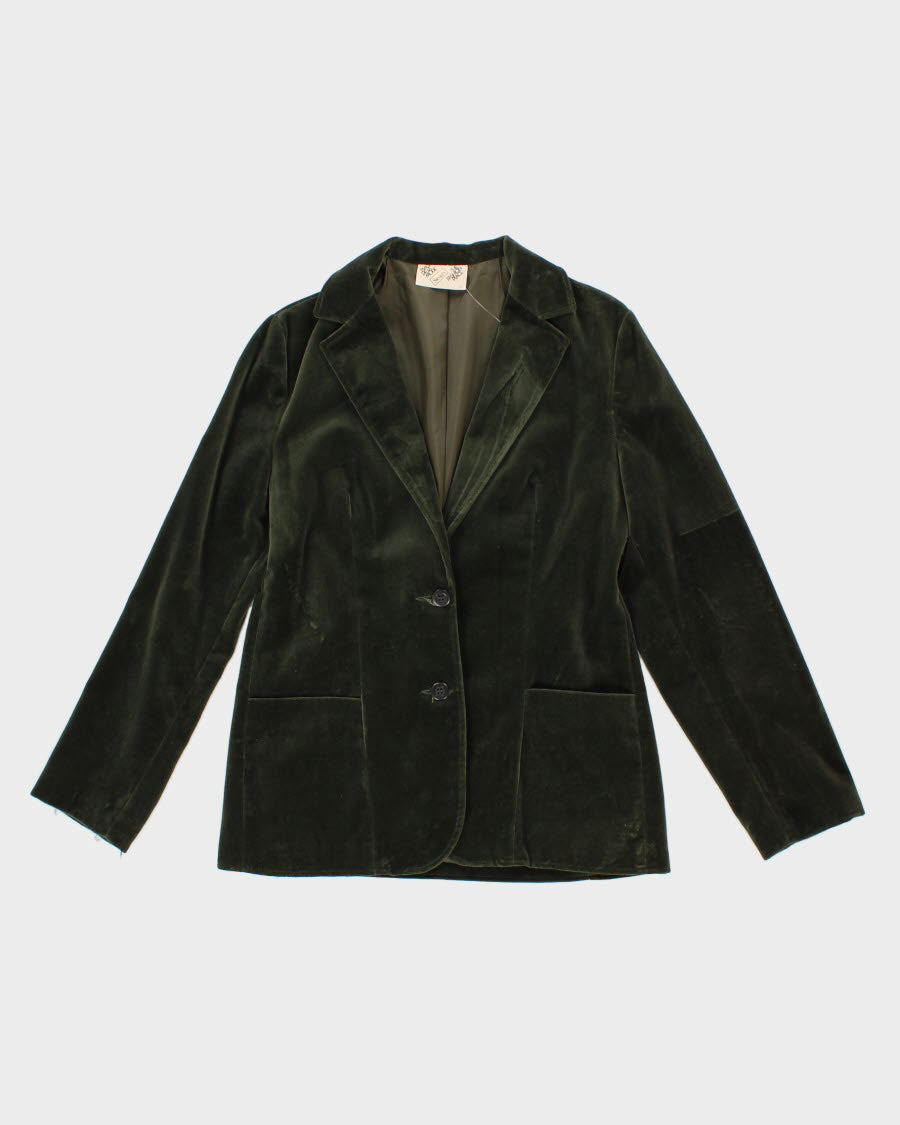 Vintage Sears Green Velvet Blazer - M